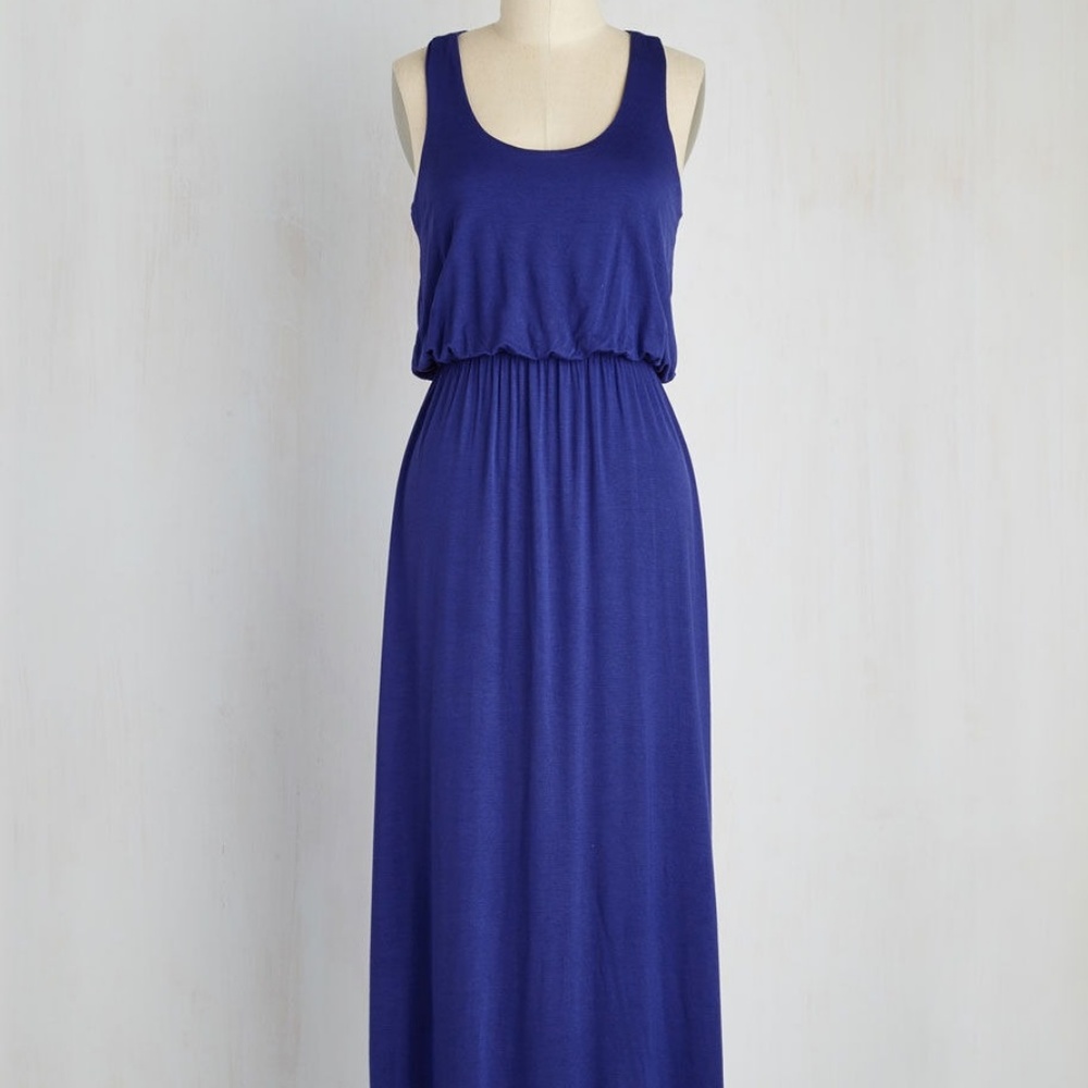 ModCloth Royal Blue Maxi Dress